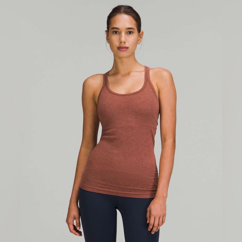 lululemon ebb to street tank top - ancient copper (size 2)